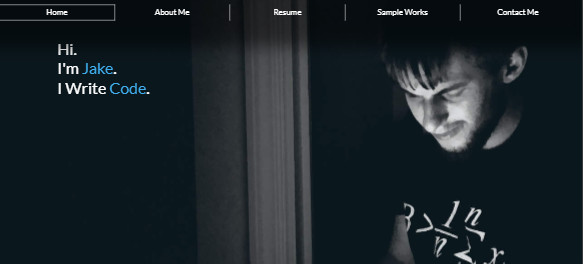 an image of my unimpressive 2020 website homepage